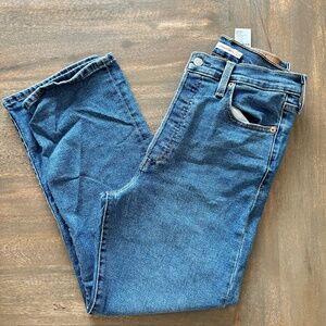 Levi’s Ribcage Straight Ankle Jean  | 29 / 8 | Medium Wash Blue